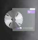 Laser Coating Gang Rip Saw Blades Stress Ring Processed With Rakers